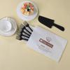 Envío Gratis Desechable Engrosado Set de Vajilla para Pastel de Cumpleaños Cuatro Piezas Horneado Postre Plástico Cubiertos y Plato para Pastel Cera