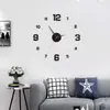 Relógio Luminoso Relógio Criativo Relógio de Parede Minimalista Relógio de Parede Montado Sem Furar Sala de Estar Quarto de Casa Adesivo de Parede Relógio Silencioso