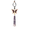 Brocado Borboleta Pérola Alegria Borboleta Pingente de Franja Pacote de Material DIY Anel de Fivela Borboleta de Brocado Chinês Conjunto Artesanal Lote Misto