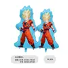 Balão de Desenho Animado Dragon Ball Novo Cruzamento Conjunto Tema Sun Wukong Filme de Alumínio Animação Festa Infantil Arranjo de Aniversário
