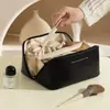 Bolsa de Maquiagem Portátil Tipo Almofada, Bolsa Almofada Pu de Alta Qualidade na Moda Estilo Ins, Bolsa de Armazenamento para Viagem, Necessaire de Grande Capacidade para Mulheres