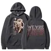 Sudadera con Estampado Retro Ladygagathemayhemballtour Hip-Hop Gótico de Moda Otoño e Invierno para Hombre