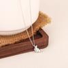 Collar de cuerno de oda de plata esterlina S925, libro de equitación rojo, mini colgante de plata personalizado, elegante y simple, de lujo