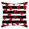 Amazon Transfronterizo Nueva Funda de Almohada para San Valentín Cojín para Sofá de Sala de Estar Estampado de Lino Funda de Almohada para Decoración del Hogar
