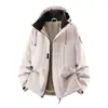 Chaqueta de trabajo para exteriores, talla europea, abrigo impermeable de comercio exterior transfronterizo, forro polar, chaqueta tres en uno, hecha a medida