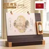 Calendário de mesa com porta-canetas personalizado, novo calendário 2027 estilo vintage de madeira, ornamento criativo, presente corporativo