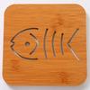 Tapete Creativo de Madera para Mesa de Comedor Aislamiento Térmico Tapete para Taza de Agua Dibujos Animados Mesa de Comedor Tapete Antideslizante Lindo Creativo Aislamiento Térmico para Mesa de Comedor