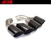 Venta caliente adecuado para coche 15-17 años Porsche Cayenne GTS negro titanio trefilado plateado doble capa S cuatro salidas garganta de cola