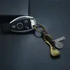 Nuevo Llavero Tejido de Cuero Estilo Retro Europeo y Americano Fuente de Suministro para Comercio Electrónico Transfronterizo Accesorios para Bolsos Accesorios de Cuero Genuino