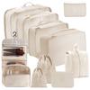 Conjunto de Armazenamento de Viagem com Compartimentos para Organização Fácil, Conjunto Multifuncional de Sete Peças para Organização Doméstica e Armazenamento Portátil