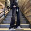 Otoño Nuevo Jeans Elásticos de Moda para Hombre Pantalones Casuales Rectos Holgados Talla Extra Resistentes al Desgaste Transpirables Pantalones Casuales para Hombre