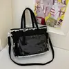 Bolso bandolera transparente de estilo japonés ins de alta apariencia, fresco y dulce, de colores caramelo, para niñas, ligero y elegante