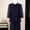 Atuendo de Verano de Moda 2026 para Madres: Blusa Elegante, Top Delgado de Manga Tres Cuartos, Camiseta y Pantalones para Mujeres de Mediana Edad y Mayores