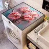 Alfombrilla Suave con Estampado Creativo para Parte Superior de Refrigerador, Alfombrilla a Prueba de Polvo para Uso Doméstico, Funda Absorbente de Agua para Lavadora, Tela de Cubierta Antideslizante de Tierra de Diatomeas