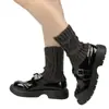 Pierneras de Punto Y2K Estilo Chica Dulce y Fresca Picante, Estilo Académico Versátil, Perfectas para Usar con Botas JK, Calcetines Holgados de Búho