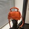 Nuevos Bolsos Populares de Color Sólido Estilo Verano 2025 para Mujer, Bolso Cuadrado Pequeño Cruzado de Hombro Único Casual y de Moda