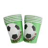 Decoração de Festa de Aniversário de Futebol Verde Suprimentos de Festa Goo0L Prato de Papel Guardanapo Copo Toalha de Mesa Caixa de Doces