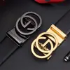 Nuevo Cinturón de Cuero de Vaca de Primera Capa para Hombre Versátil de Negocios Casual Moda Letra Aleación Hebilla Automática Cinturón de Gama Alta