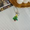 Mini Colgante Navideño de Brillo Fino Ins Distintivo Original Papá Noel Árbol de Navidad Regalo para Novia Llavero Navideño