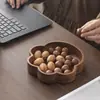 Bandeja Creativa de Madera Maciza con Forma de Pata de Gato de Nogal Plato de Cena de Dibujos Animados Lindo Bandeja de Almacenamiento Plato para Postres y Snacks del Hogar Plato para Café