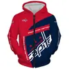 Suéter con cremallera de rugby NFL impresión digital 3D talla europea cárdigan con capucha para hombre camisa de pareja transfronteriza nuevo
