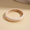 Pulseira Redonda Geométrica Europeia e Americana Transfronteiriça de Resina Manchadada Estilo Frio Elegante Simples Nicho Pulseira de Alta Qualidade Pulseira