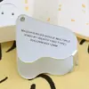 Lupa metálica plegable de alta gama recomendada, 30x óptica, para inspección de joyería y diamantes, para tasar joyería, antigüedades y artefactos culturales.