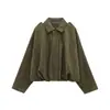 Chaqueta de otoño nueva para mujer, estilo europeo y americano, fina, elegante, tipo aviador, multicolor, top casual holgado y adelgazante
