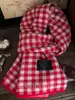 Selección de Invierno 2025 Bufanda de Lana 100% a Cuadros para Mujer, Calentador de Cuello de Moda y Versátil para Parejas
