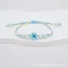 Directo del fabricante: Pulsera de cuentas de vidrio estilo coreano, fresca y sencilla, con cuentas de cerámica de Jingdezhen, regalo de flor de cerezo para amigas