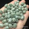 Jade Natural Grau A Esculpido 10x8mm Contas de Arroz Contas Cilindricas Venda por Atacado DIY Passe-partout Pulseira Colar Acessórios de Joia