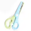 Tijeras de Seguridad Hechas a Mano DIY de Color Macarrón Personalizadas para Estudiantes, Tijeras Elásticas Anti-pellizco para Niños, Tijeras para Manualidades de Jardín de Infancia