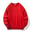 Chaqueta de cuello redondo de terciopelo súper suave y pesado de 460 g para hombre, marca de moda para otoño/invierno, con forro polar, para parejas, ropa de trabajo de color liso, logotipo estampado.