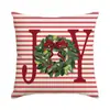 Funda de cojín para sofá temática de Navidad de Amazon transfronteriza, decoración de ambiente navideño, funda de cojín para ventana salediza de coche