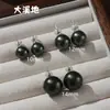 Brincos Redondos Fortes e Leves de Prata Esterlina 925 com Pérolas Shijia e Franjas para Mulheres Estilo Rever Francês Mesma Foto Real