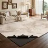 Tapete removível e lavável em estilo minimalista italiano para sala de estar, área grande, fácil de limpar, sem lavagem, tapete de cabeceira de quarto, fácil de limpar, antiderrapante