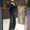 241159 Da Ai Mei Yi Yuan 2026 Nuevo Estilo Chaqueta de Color Sólido con Cremallera de Cuello Alto Pantalones Casuales Ropa de Mujer a la Moda Adelgazante