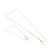 Caja de oro de 14K Gao Bao collar universal hecho a mano DIY con cuentas con aguja ajustable largo y corto pulsera de caja