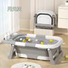 Bañera para Bebé Triplemente Plegable con Sensor Inteligente de Temperatura Bañera Neonatal para Sentar al Bebé para Uso Doméstico