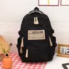 Mochila de Gran Capacidad Transfronteriza 2024 Nueva Simple Letra Mochila Escolar para Estudiante de Secundaria Mochila de Viaje Ligera de Moda