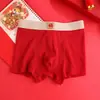 Boxers de Algodón Rojo Transpirables Antibacterianos para Hombre Dropshipping para el Año de Nacimiento, Boxers para Hombre Nochevieja