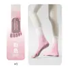 Calcetines de Yoga para Mujer, Antideslizantes de Cinco Dedos, Silicona Completa, Absorbentes de Sudor, Transpirables, de Tubo Largo, Separadores de Dedos, para Pilates y Yoga en Interiores