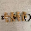 Presilha de Cabelo de Pelúcia Ursinho Fofo Boneca de Desenho Animado Estilo Menina Estilo Ins Presilha de Garra para Parte de Trás da Cabeça Novo Acessório de Cabelo Outono e Inverno