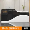 Mostrador de bar, escritorio de recepción moderno pintado, mostrador de tienda, mostrador de bar, mostrador de caja de salón de belleza, escritorio de recepción para pequeñas empresas