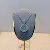 Nuevo Budista Maitreya Explosivo Chino Collar Masculino para Mujer Cadena de Clavícula de Alta Calidad con Imitación de Diamante Calcedonia Colgante Versátil de Lujo Ligero 2024