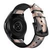 Para Samsung Galaxy Watch3/5 Reloj Inteligente Correa Deportiva de Cuero Vacuno Genuino con Capa de Silicona