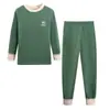 Conjunto de Ropa Interior Térmica para Niños Pijama para Niños Ropa y Pantalones de Otoño para Adolescentes Ropa Térmica de Algodón para Niñas Invierno