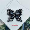 Nova Pistola de Ar Negra Borboleta Preta Saturno Pentagrama Acessórios DIY Acessórios de Cabelo Capa de Celular Acessórios para Sapatos com Furos