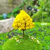Mini árbol verde, cerezo, modelo, microadornos paisajísticos, rocalla, bonsái, paisajismo, mesa de arena, material de bricolaje