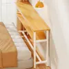 Mesa estrecha para hueco de cama, estante de almacenamiento para el pie de la cama, mesa larga extremadamente estrecha, de pie contra la pared, gabinete estrecho para hueco de cama, almacenamiento multicapa